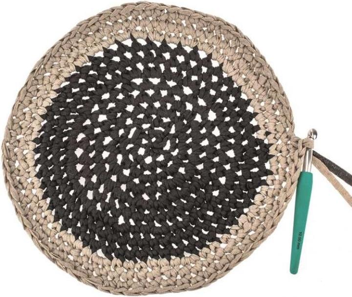 Image du produit Glorex Bandes de macramé en laine 250 g, noir (125 m)
