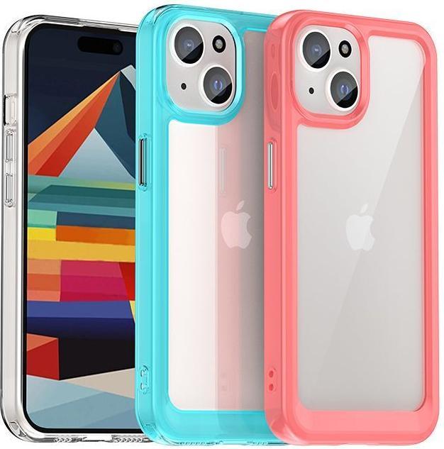 Produktbild Hurtel Outer Space reinforced case with flexible frame for iPhone 15 - blue (Apple iPhone 15)