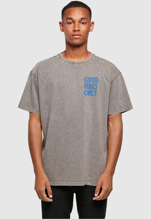 Image du produit Merchcode Good Vibes Only Acid Washed Heavy Oversized Tee - 112857 (3XL)