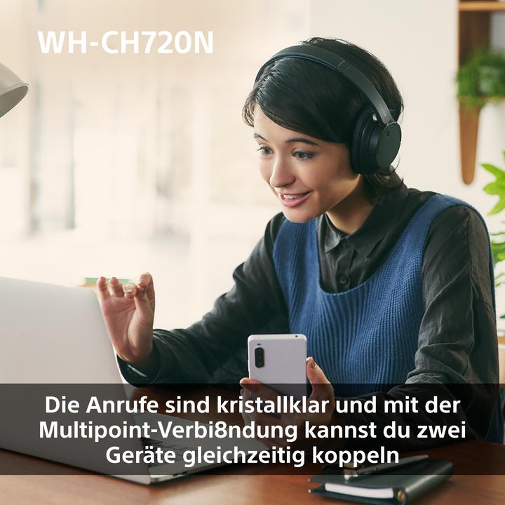 Immagine prodotto Sony WH-CH720N (DNC, 35 h, Senza fili, Cablato)