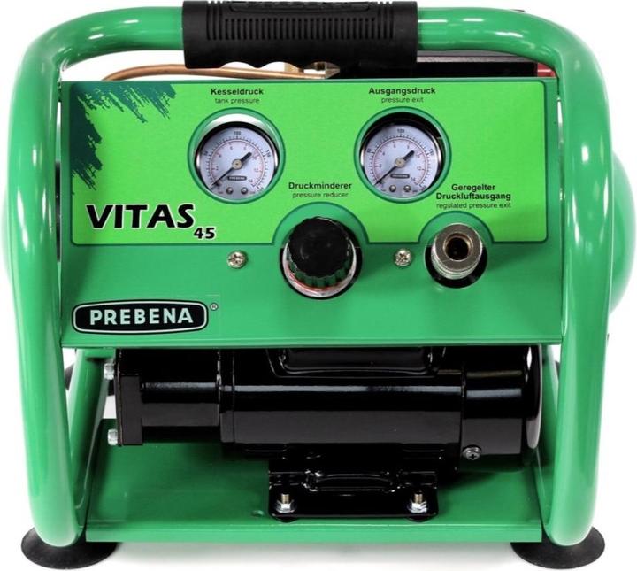 Produktbild Prebena Komplettpaket 1XR-A16 Druckluftnagler + Druckluftschlauch 10m + Kompressor VITAS 45 + A-BOX