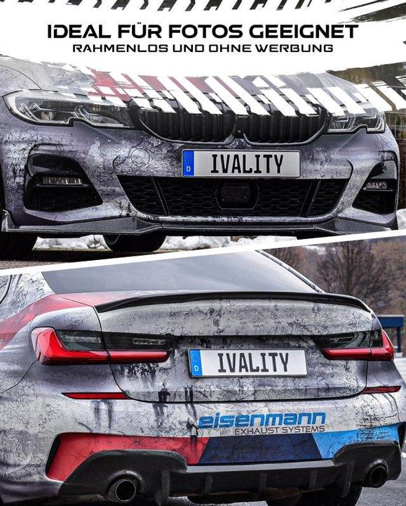 Produktbild Ivality Kennzeichenhalter Magnet Erweiterung (Heck, Universal)