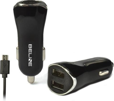 Immagine prodotto Beline Caricatore da auto 2xUSB + microUSB 2.1A nero