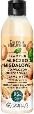 Actual product image Barwa Natural Reconstructive Shampoo Almond Milk 300Ml (300 ml, Liquid shampoo)