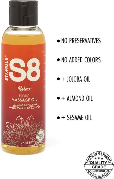 Image du produit Stimul8 S8 Huile de massage 125ml (125 ml)
