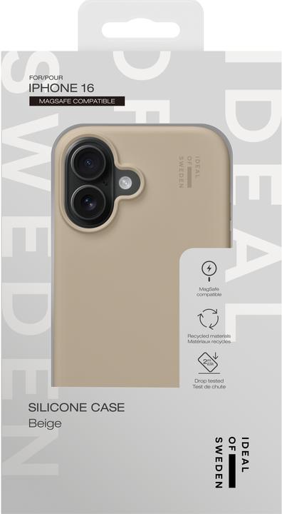 Actual product image iDeal Of Sweden Designer Magsafe Silicone Cover Beige (Apple iPhone 16)