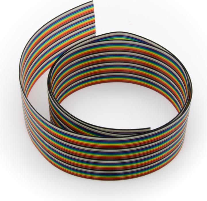 Produktbild Purecrea Flachkabel IDC FC Regenbogen 40p 28AWG