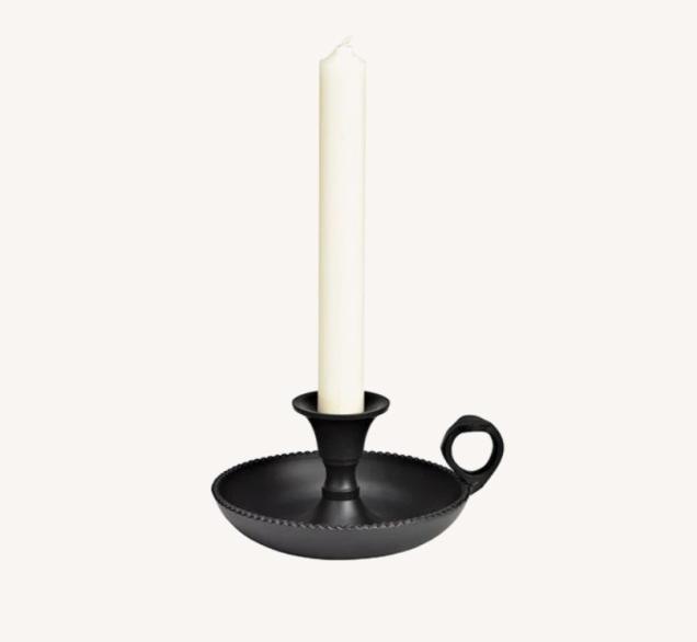 Actual product image G. Wurm Metal candle holder black (W/H/D) 15x7x14cm (15 x 7 x 14 cm)