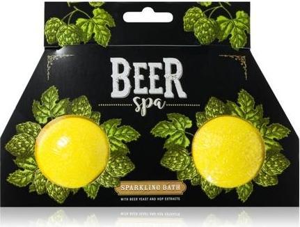 Actual product image Bohemia Gifts & Cosmetics Beer Spa Bath Bombs - 2x100 g (Bath truffles)