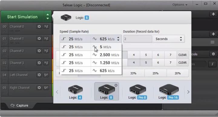 Produktbild Saleae Logic Pro 8 USB Logic Analyzer (Analysator)