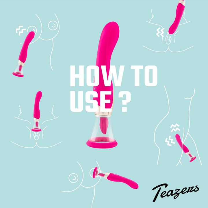 Produktbild Teazers Pleasure Pump mit GPunkt Vibrator Pink