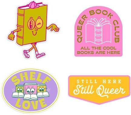 Produktbild Out of Print Still Here, Still Queer Pride Stickers - Sticker Set of 4