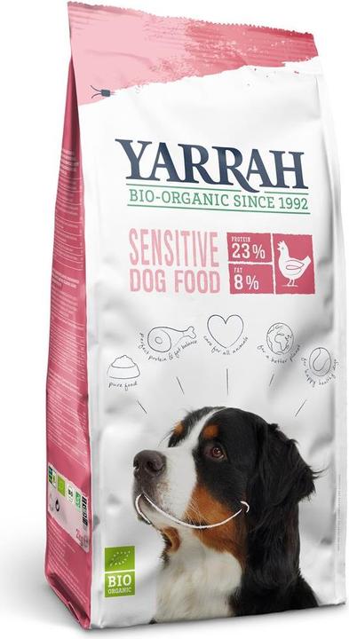 Immagine prodotto Yarrah Cibo organico per cani sensibili con pollo e riso (Adulto, 1 pz., 10000 g)