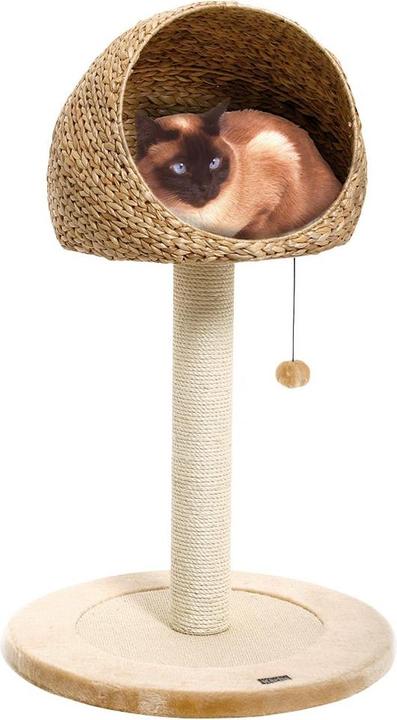 Actual product image Karlie Banana-Leaf Cat Tree Little Hole (93 cm, Beige)