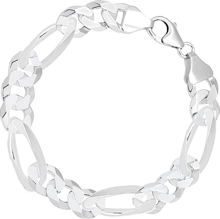 Candy Figaro-Armband Aigle 6.5 mm, 925 Sterling Silber (21 cm, 925 Sterling Silber)