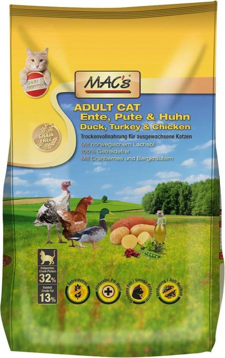 Actual product image MAC's Dry cat food (Adult, 1 pcs., 1500 g)