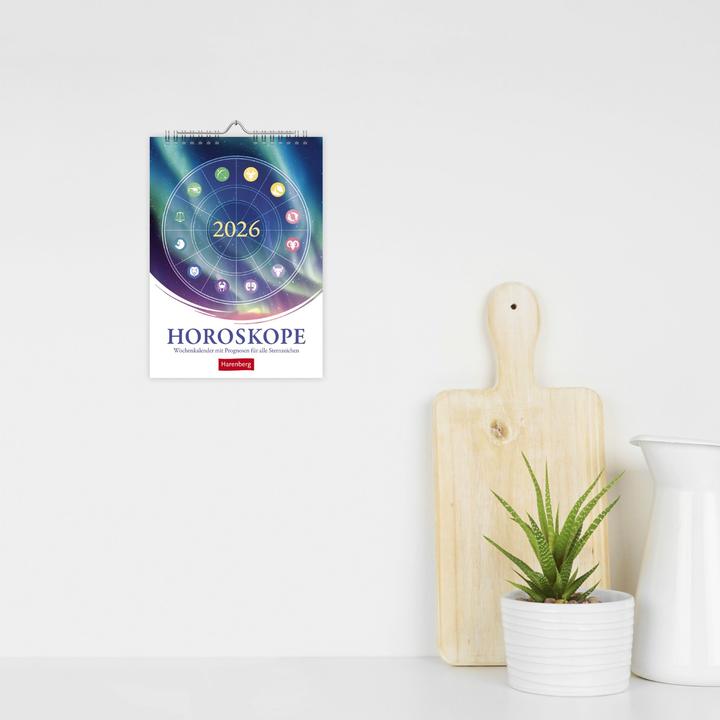Produktbild Harenberg Horoskope Wochenkalender 2026 - Wochenkalender mit Prognosen für alle Sternzeichen (Deutsch)