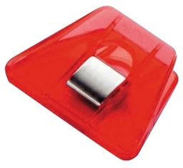 Actual product image Laurel Letter clip Multi Clip Signal 2 70x50mm PU=100 pieces crystal red (100 x)