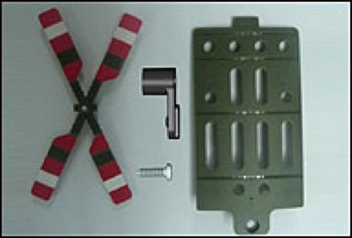 Hubsan Lynx coaxial Battery cover and Rotor