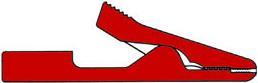 Actual product image Hirschmann ISOLATED MINIATURAL LOCK, 2 mm - RED (MA1)