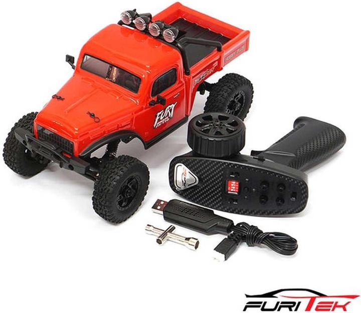Image du produit Furitek Fx118 Fury Wagon Rtr Rouge Brushless 1/18 Rc Crawler Kit (RTR Prêt à fonctionner)