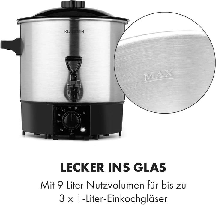 Actual product image Klarstein Biggie Eco Preserving Machine (9 l)