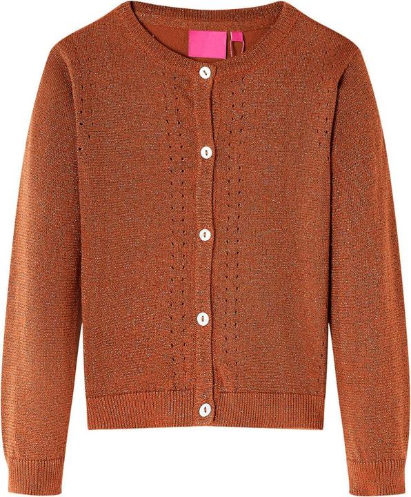 Actual product image VidaXL Children's cardigan cognac 104,Material: 97 % cotton. 3 (104)