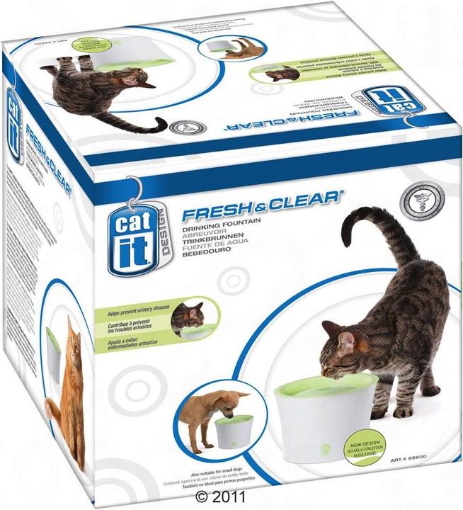 Produktbild Catit Design Fresh & Clear TrinkbrunnenLiter Komplettset: USB-Brunnen Filter Ersatzpumpe (3 l)