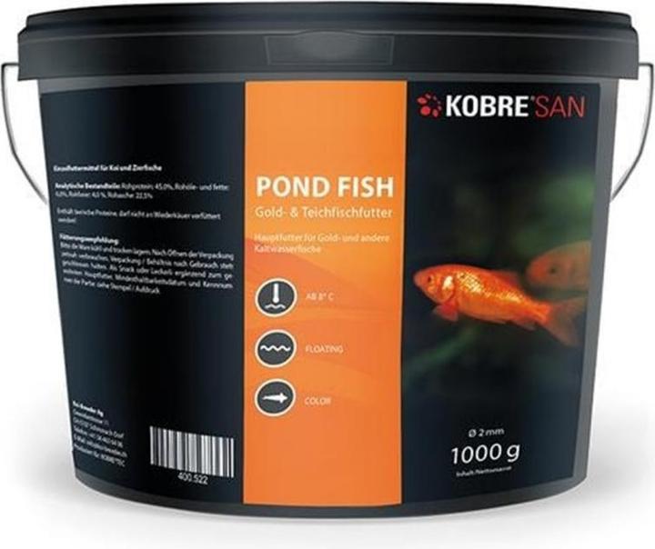Kobre San Pond Fish Gold and Pond Fish Food (Goldfish, 1000 ml)