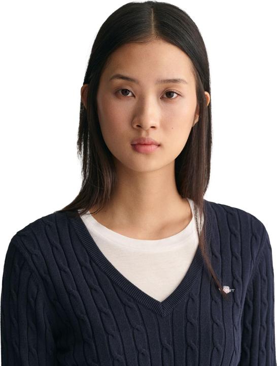 Produktbild GANT Stretch Cotton Cable V-Neck (L)