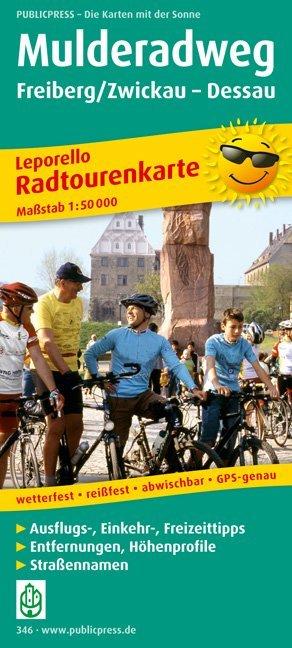 Actual product image Cycling map Mulderadweg