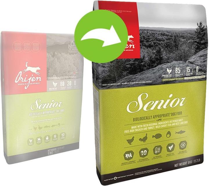 Produktbild Orijen Senior Dog (Adult, 1 Stk., 11400 g)