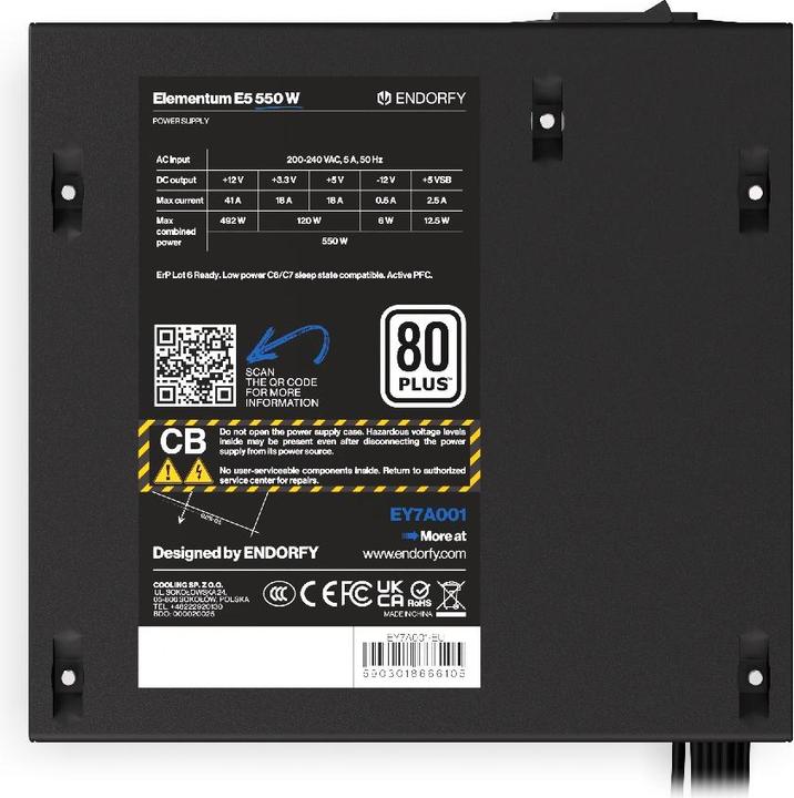 Produktbild Endorfy Elementum E5 (550 W)