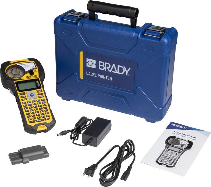 Produktbild Brady M210-KIT US, Mobiles Beschriftungsgerät, Endlos- und Etikettendruck, ABC-Tastatur, max. Brei