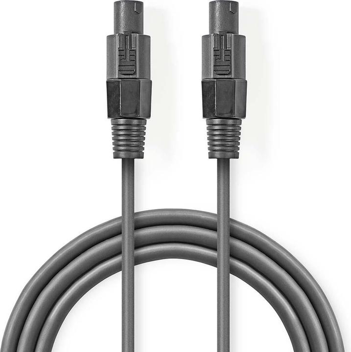 Actual product image Nedis Loudspeaker cable 48 x 0.20 mm copper 10.0 m round PVC dark grey cardboard packaging (10 m, 0.20 mm²)