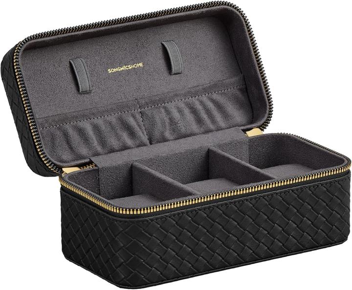 Produktbild Songmics Uhren Aufbewahrung Box für 3 Uhren Grau