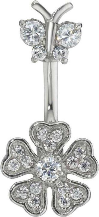 Bijouteria Bauchpiercing (Chirurgenstahl 316L, Kristall)