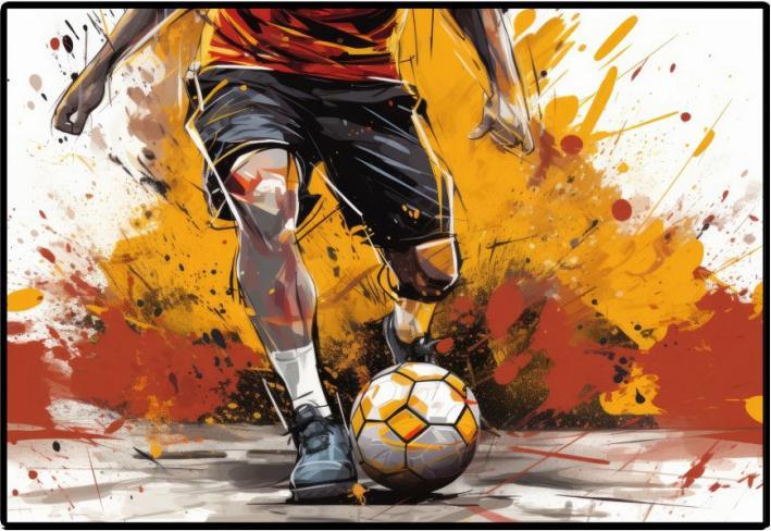 Actual product image Styro Desk Pad PP 50x34 Football (50 x 34 cm)