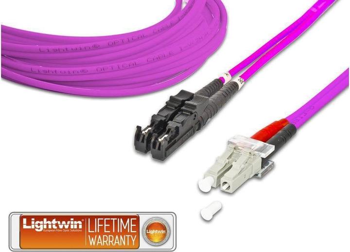 Actual product image Lightwin LWL Duplex Patch Cable Multimode (CAT7, 2 m)