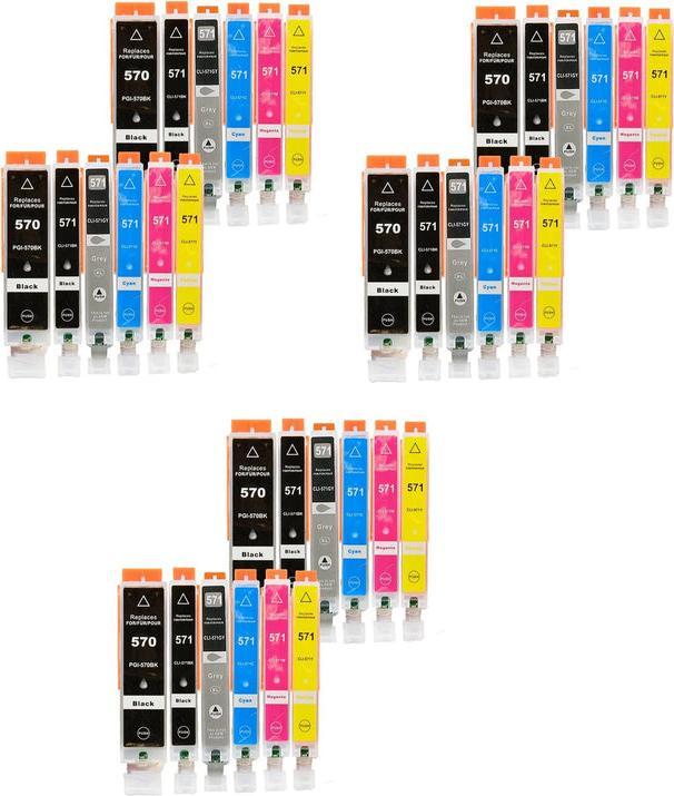 Immagine prodotto Hermex Cartucce di stampa sostitutive Canon Pixma TS 8053 compatibili (M, FC, Y, PGBK, GY, C)