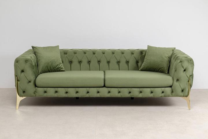 Produktbild Kare Design Sofa Bellissima 3-Sitzer Grün 240cm (3-Sitzer)