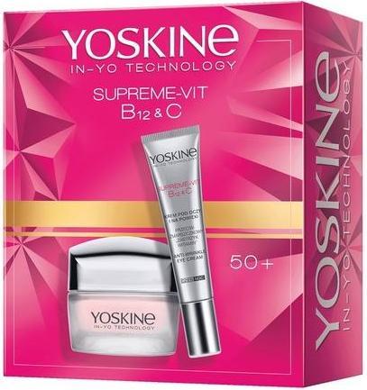 Immagine prodotto Yoskine Yoskineset Supreme-Vit B12c Crema Idratante Antirughe 50ml e Crema Occhi 15ml (Set per la cura del viso)