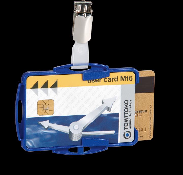 Actual product image Durable Badge holder with clip for 2 cards 1 pg. of 25 821806
