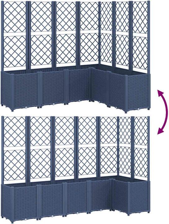 Actual product image VidaXL Planter with trellis PP