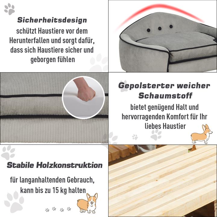 Produktbild PawHut Hundesofa (Hund, Katze)