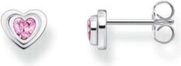 Immagine prodotto Thomas Sabo Orecchini a perno Cuore con zirconi rosa Argento annerito (Argento 925)