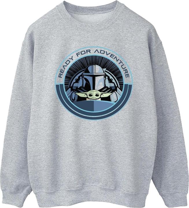 Star Wars The Mandalorian Grogu Ready For Adventure Sweatshirt (XL)