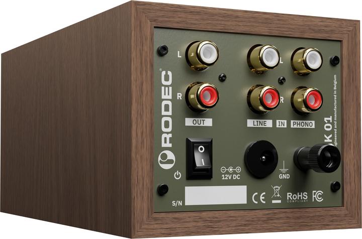 Actual product image Rodec BUNK 01 WALNUT / GREEN (Studio- and Livemixer)