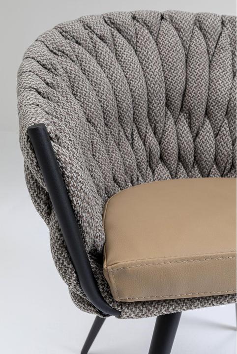 Actual product image Kare Design Armlehnstuhl Knot Tweed