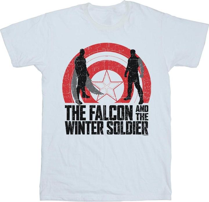 The Falcon And The Winter Soldier Shield Silhouettes TShirt (4XL)